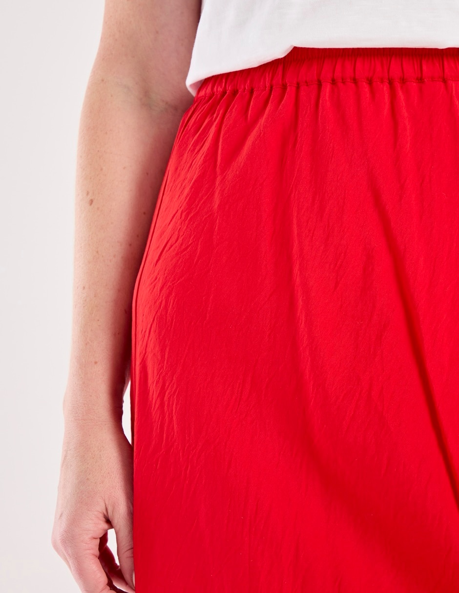 Falda midi Basics a la cintura 4