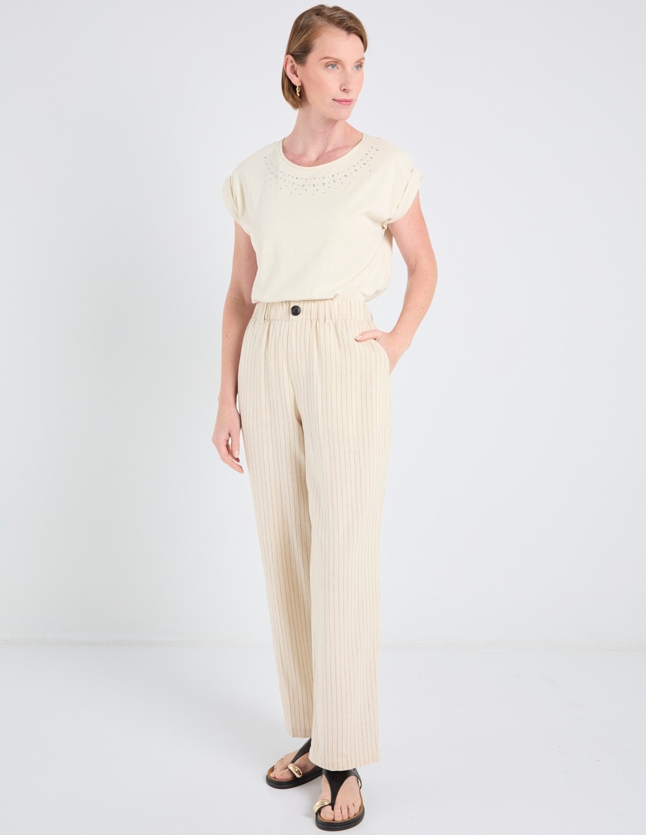 Pantalón relaxed Lieb straight para mujer