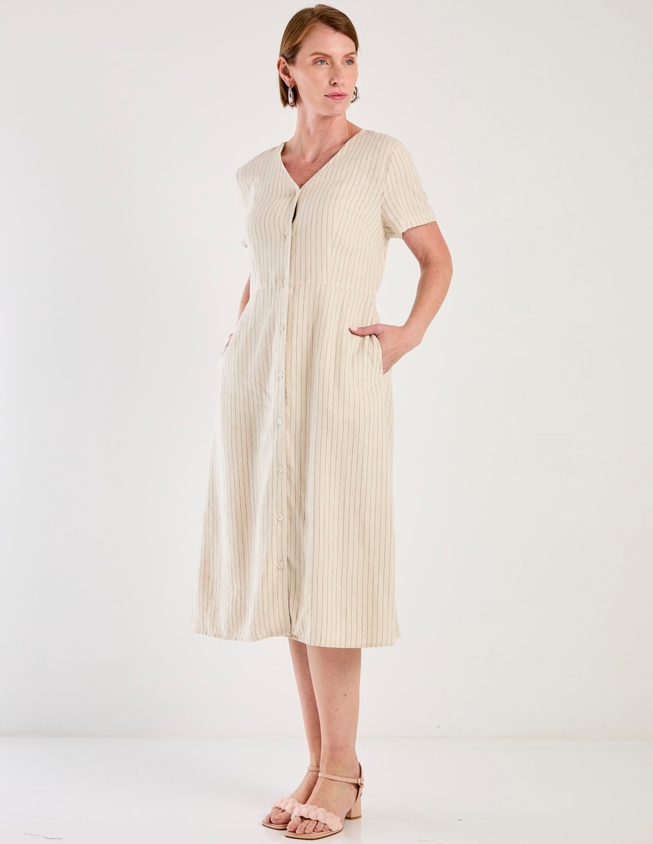 Vestido midi casual para mujer
