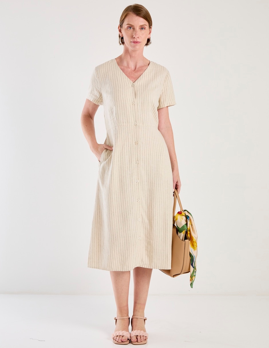 Vestido midi casual para mujer
