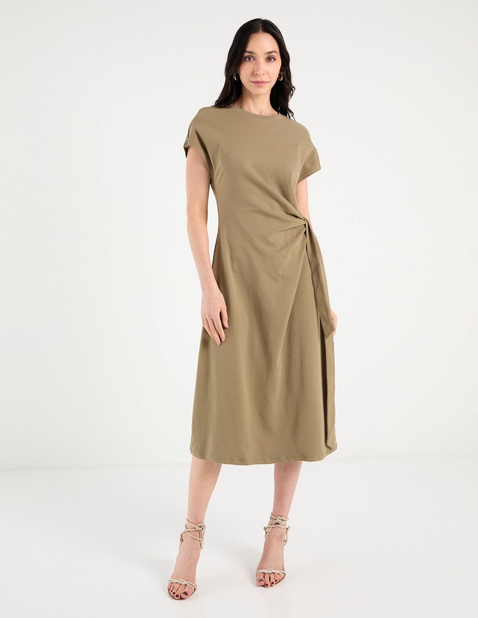Vestido midi casual Basics para mujer 1