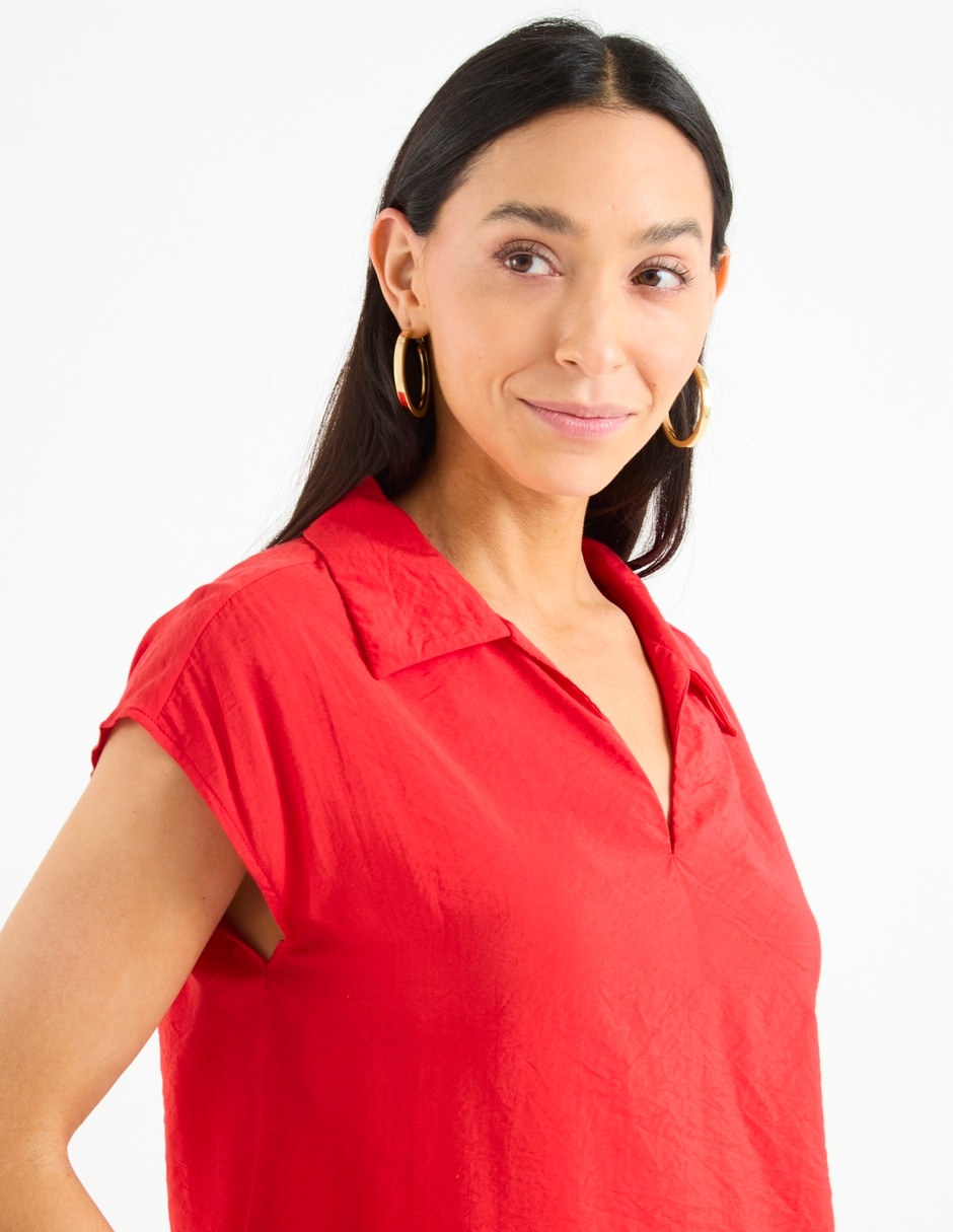 Blusa Lieb manga corta para mujer