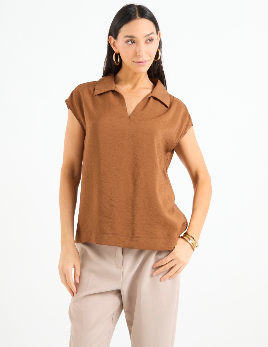 Blusa Lieb manga corta para mujer