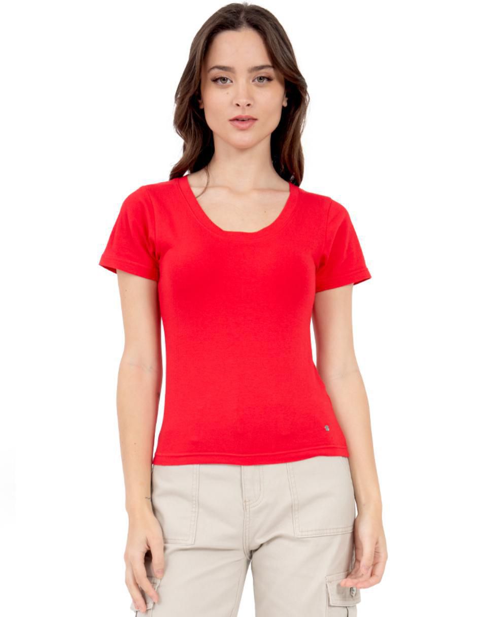 Set playera manga corta cuello redondo mujer 4