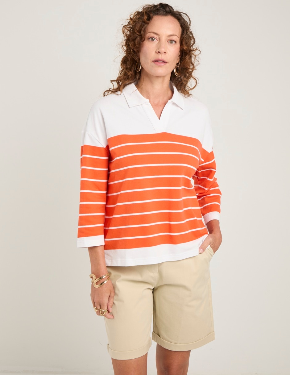 Blusa Lieb manga 3/4 para mujer