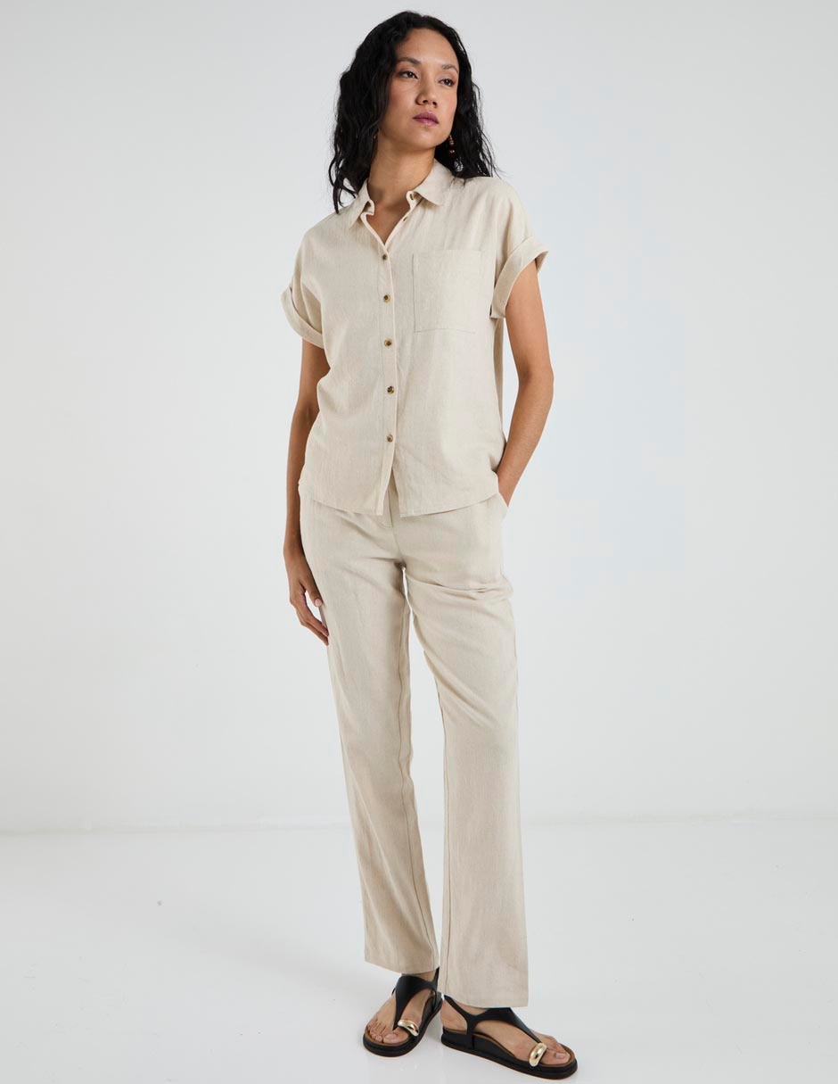 Blusa Lieb Basics manga corta para mujer