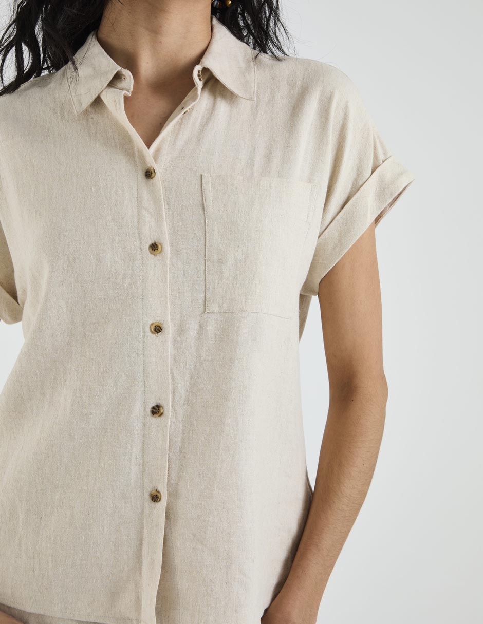 Blusa Lieb Basics manga corta para mujer