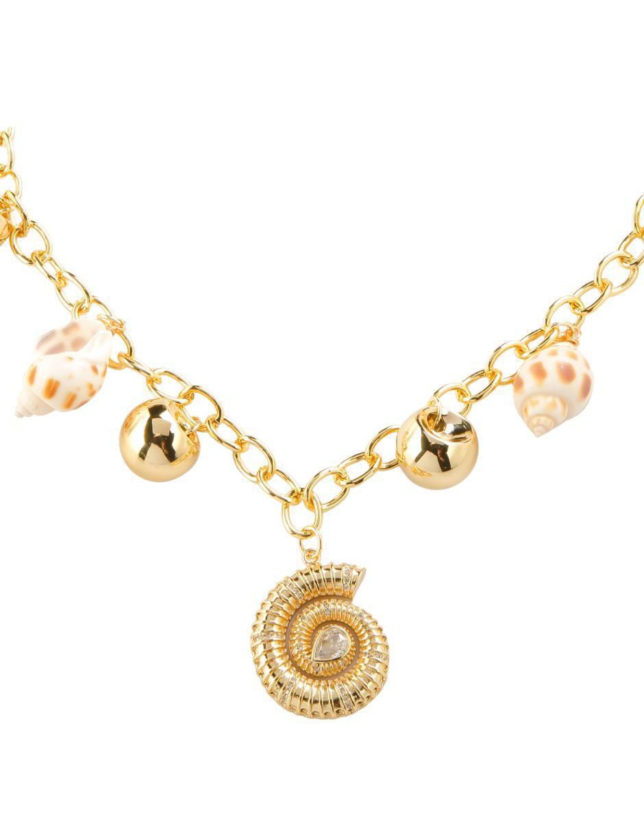 Collar de caracol Costarella de baño de oro 18 K Collar de caracol Costarella de baño de oro 18 K