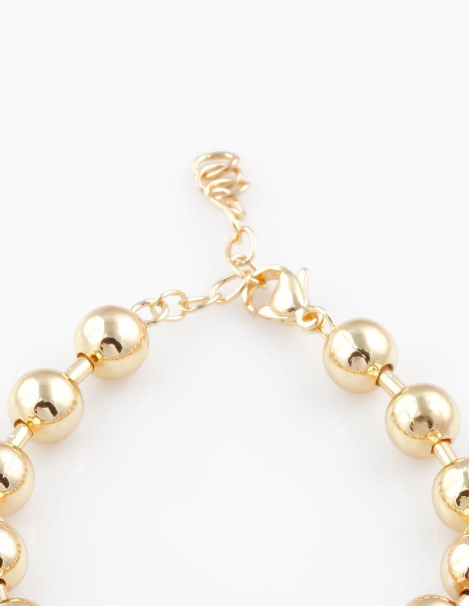 Pulsera con zirconia Devota acabado baño de oro 18 K 4