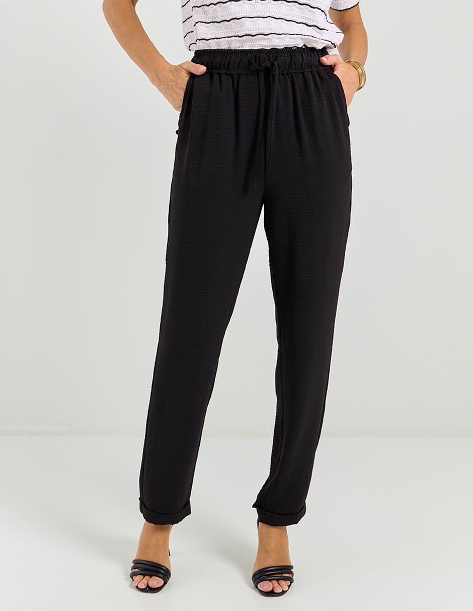 Pantalón relaxed Basics straight para mujer 1