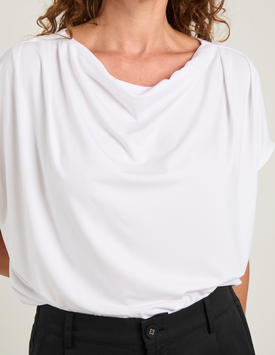 Blusa manga corta para mujer 4