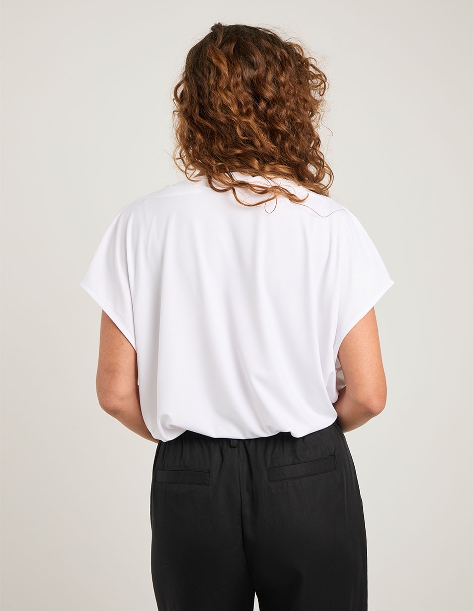 Blusa manga corta para mujer 7