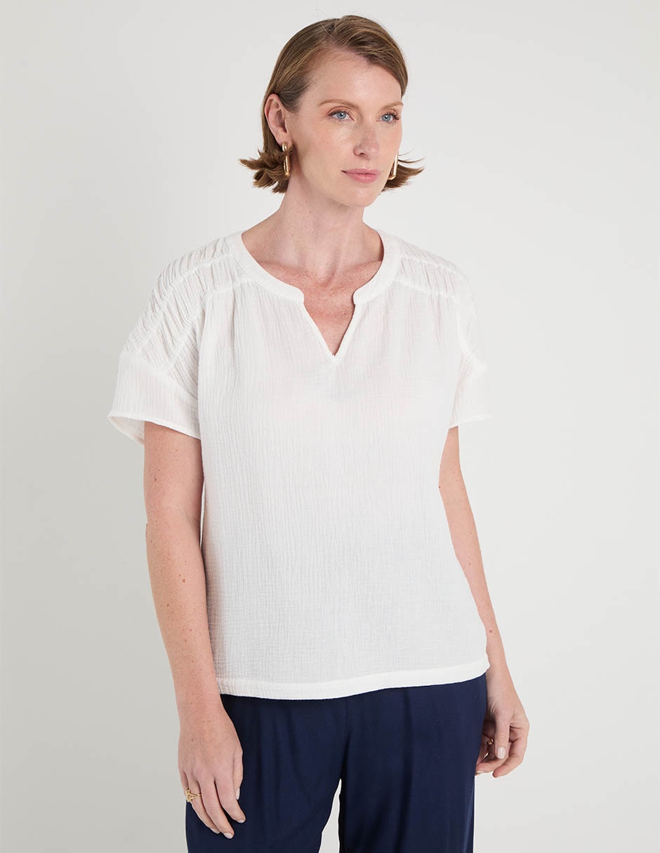Blusa manga corta para mujer Blusa manga corta para mujer