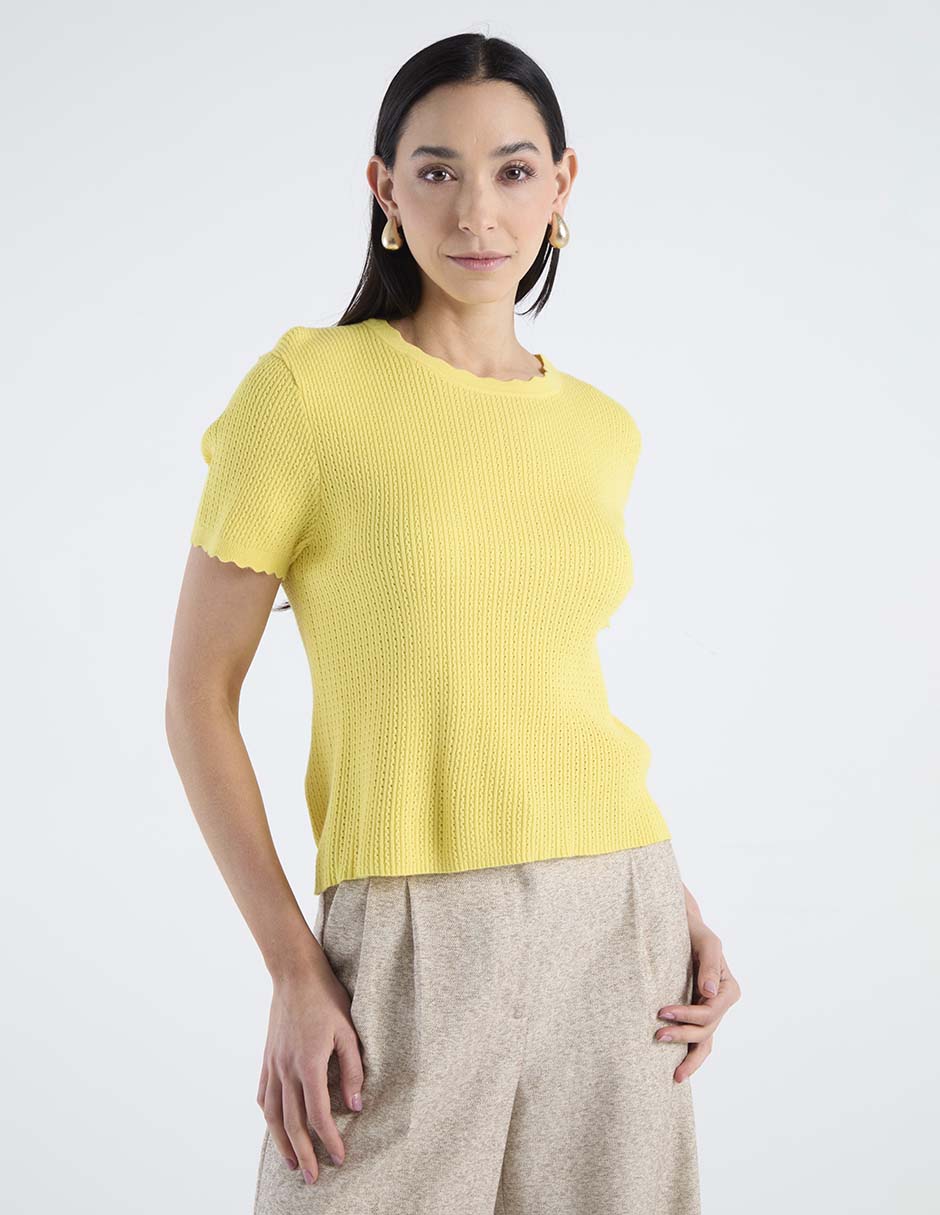 Blusa manga corta para mujer 1