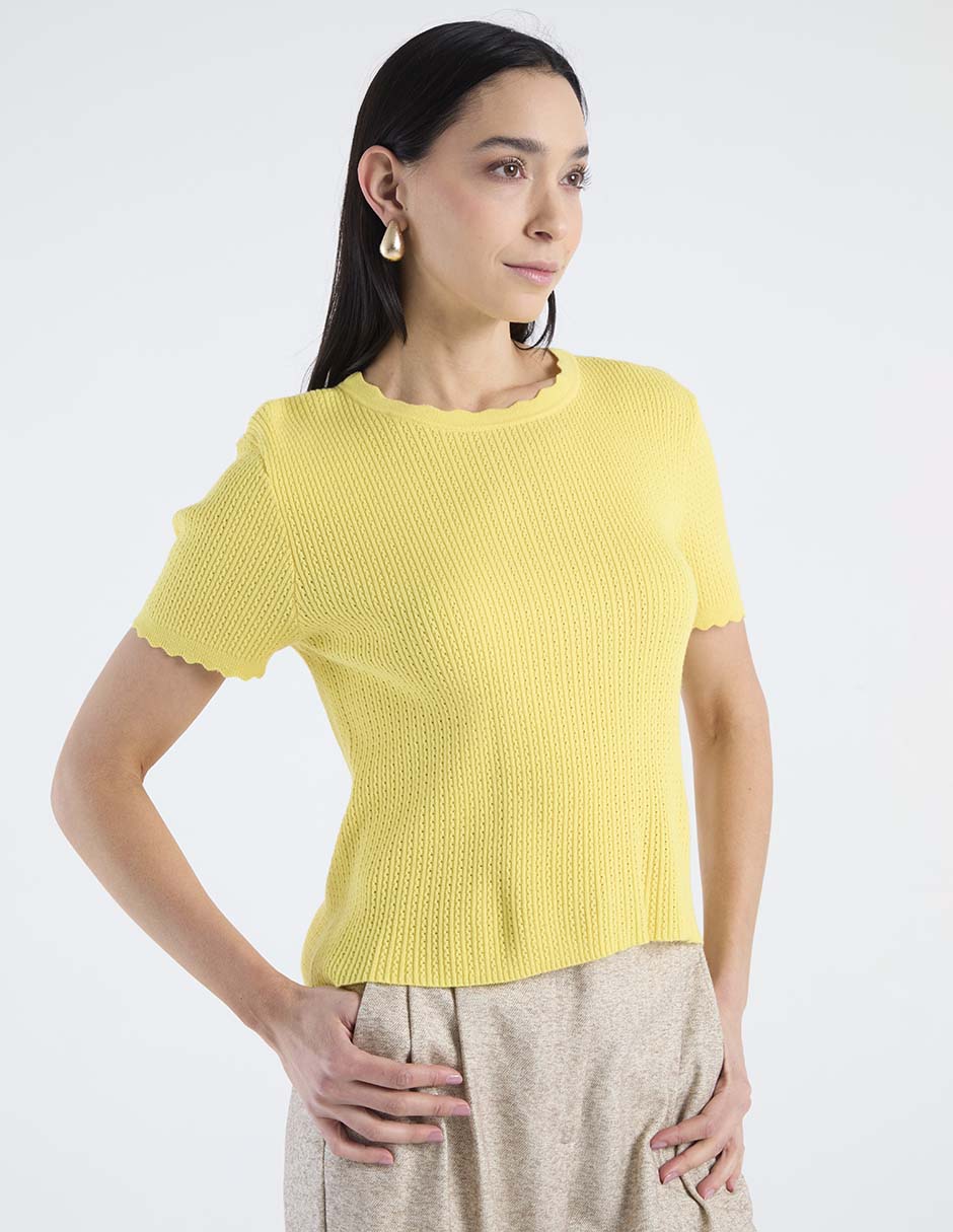 Blusa Lieb manga corta para mujer