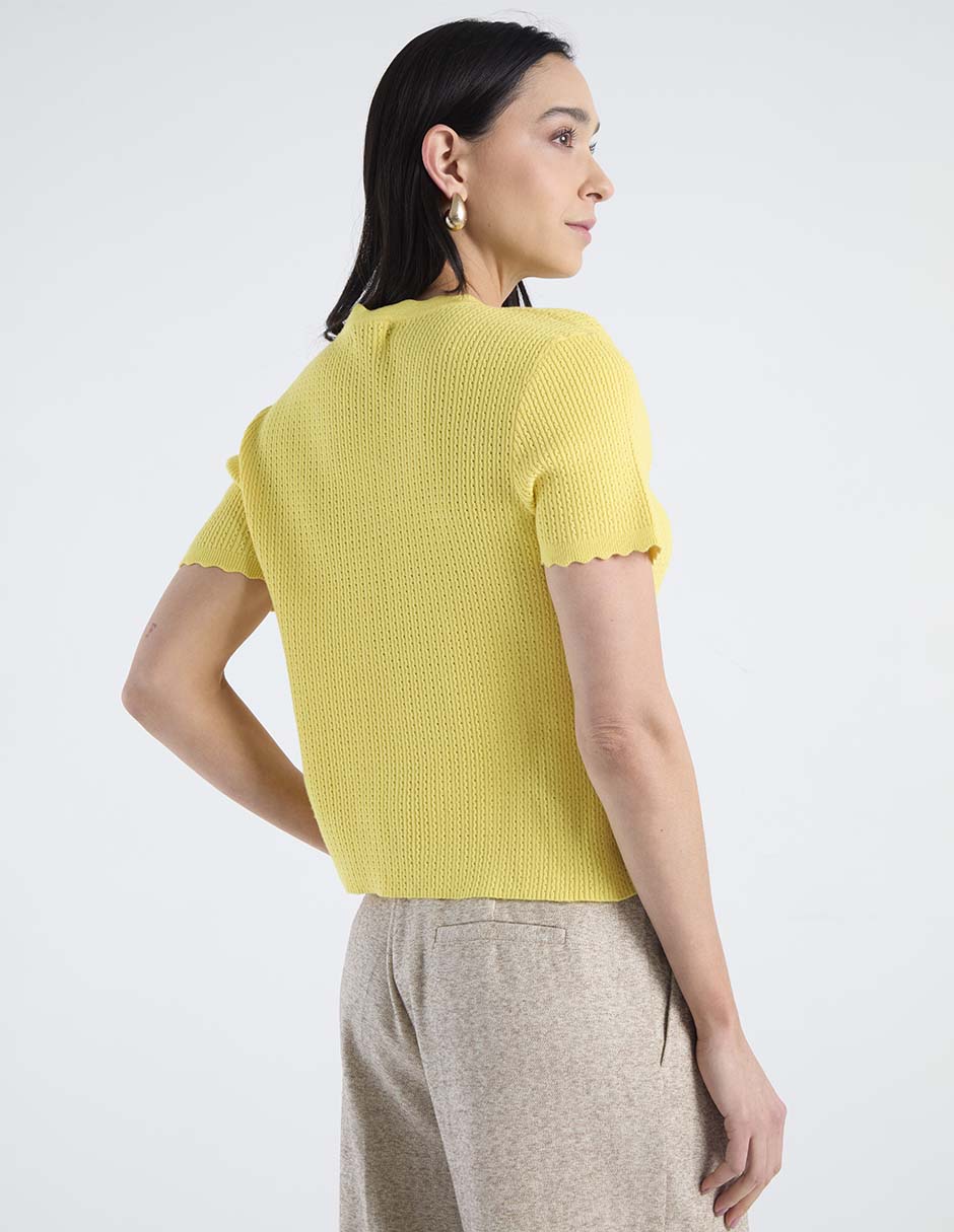 Blusa Lieb manga corta para mujer