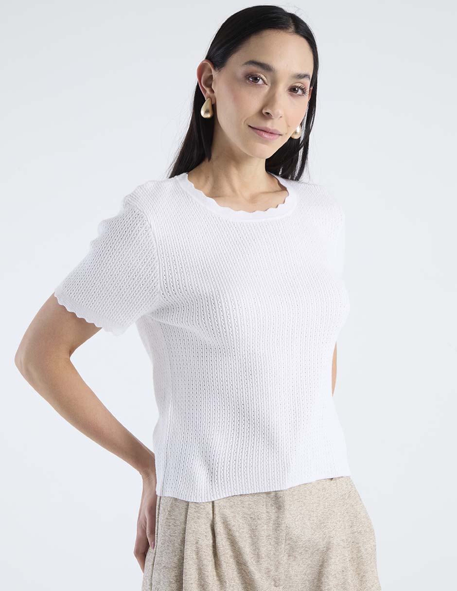 Blusa manga corta para mujer 5