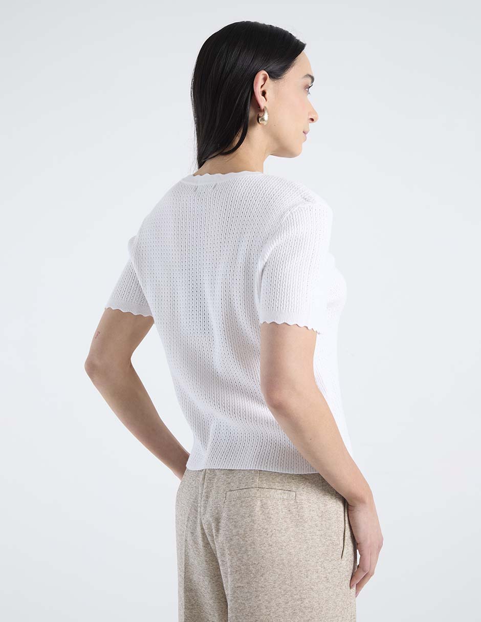 Blusa manga corta para mujer 6