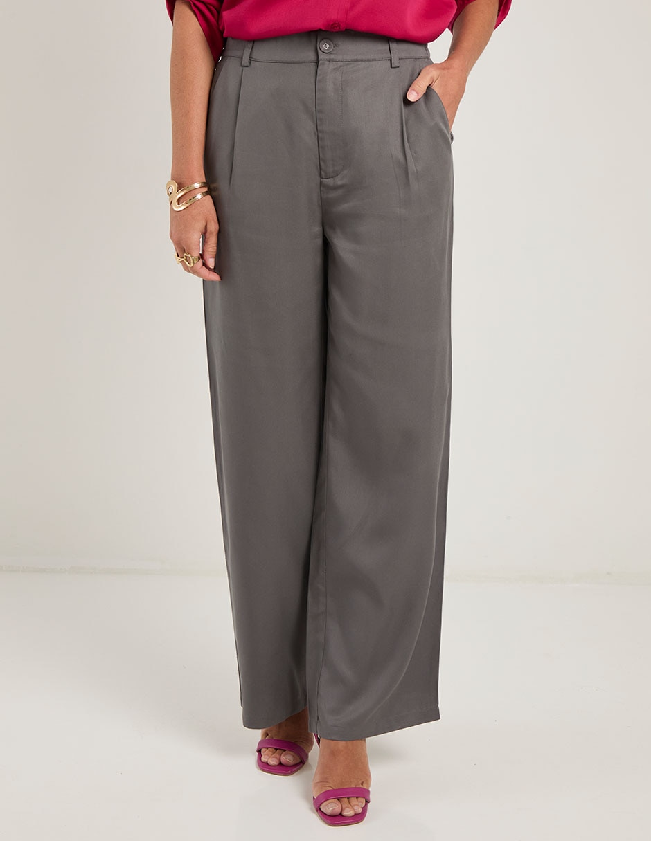 Pantalón de vestir amplio para mujer 2