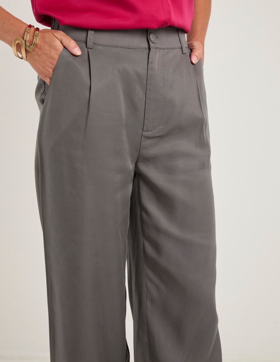Pantalón de vestir amplio para mujer 4