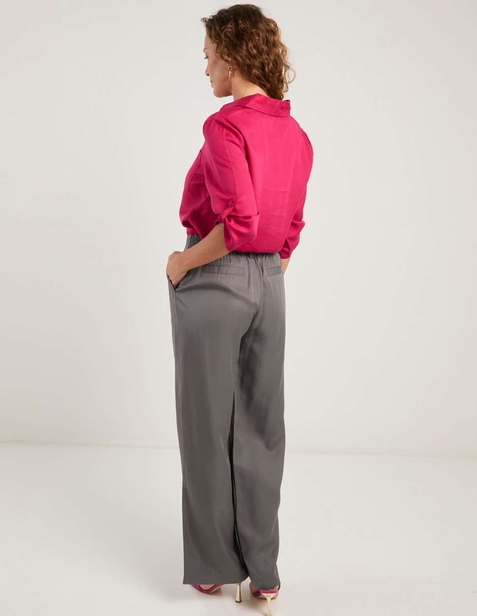 Pantalón de vestir amplio para mujer 6