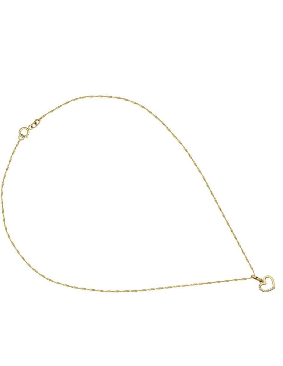 Collar corazón de oro 14 K 3