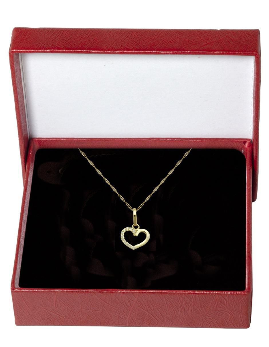 Collar corazón de oro 14 K 5