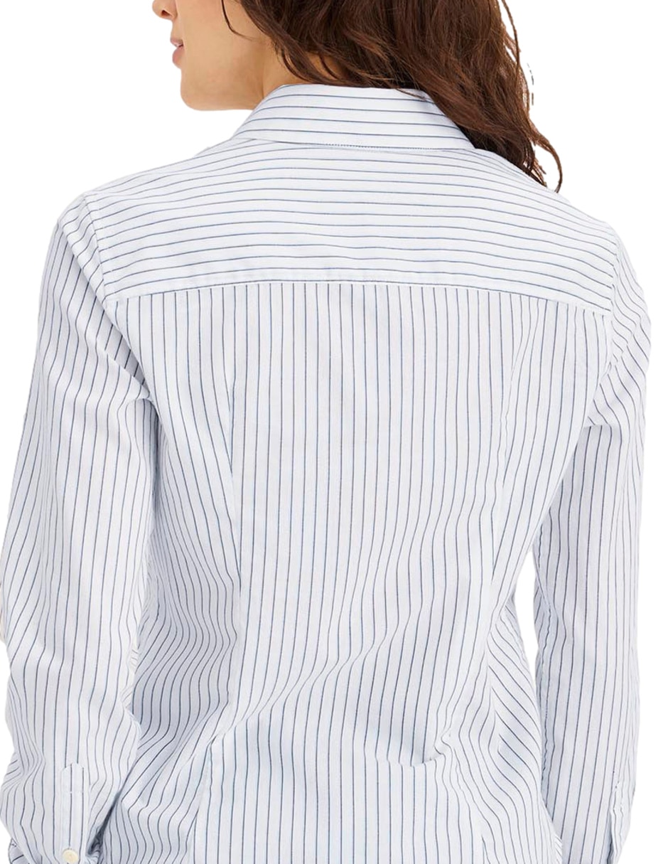 Blusa camisera Dockers manga larga para mujer