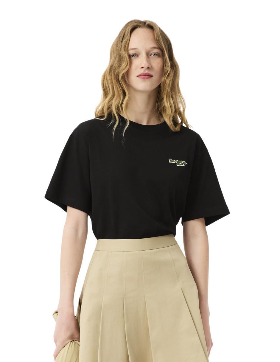 Playera manga corta Lacoste cuello redondo para mujer