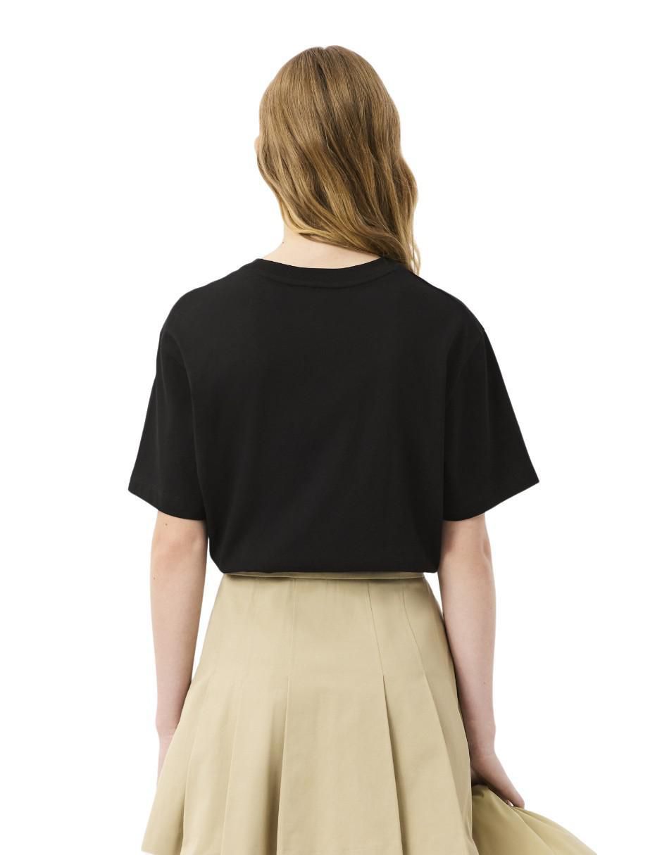 Playera manga corta Lacoste cuello redondo para mujer