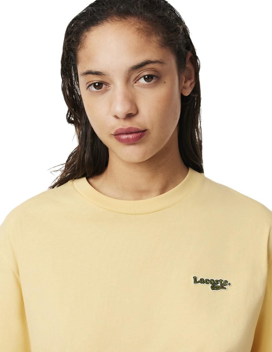 Playera manga corta Lacoste cuello redondo para mujer