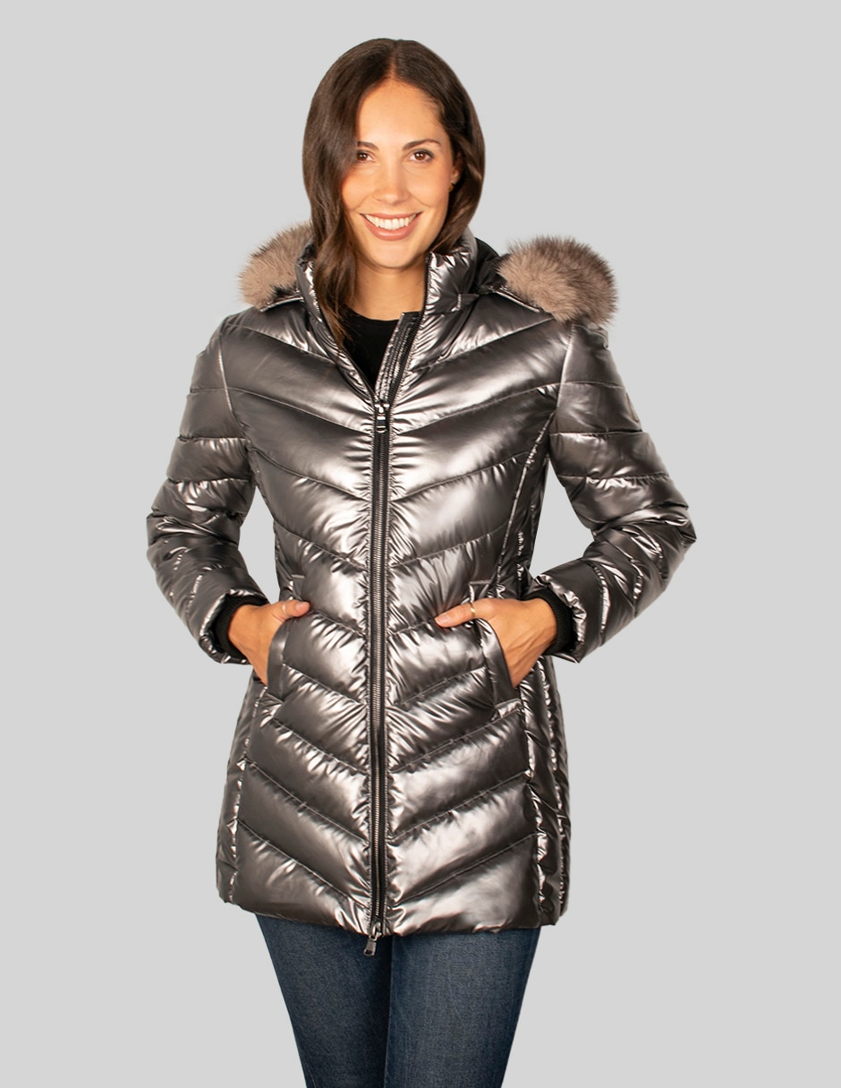 Chamarra acolchada greenlander para mujer