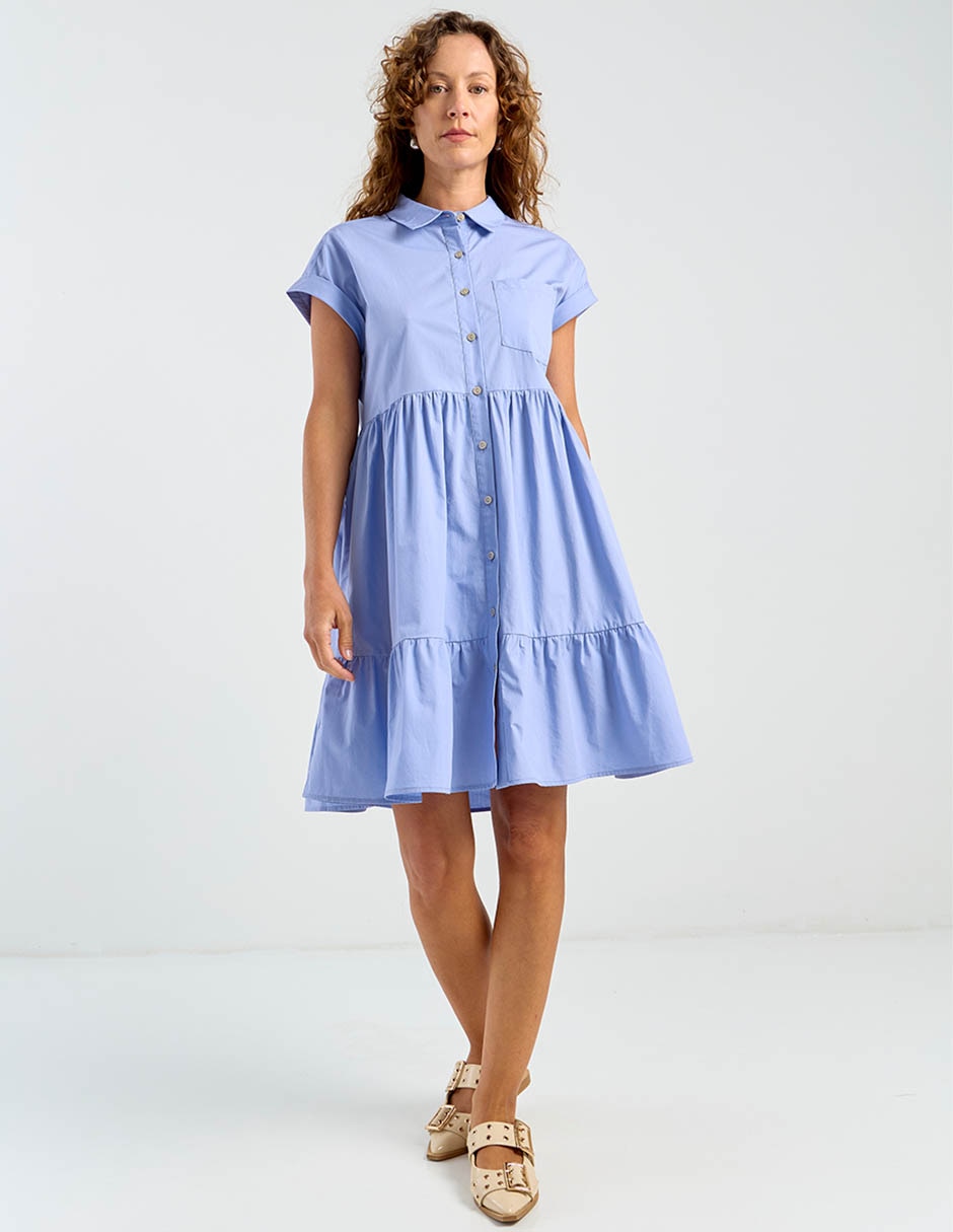 Vestido arriba rodilla casual para mujer 5