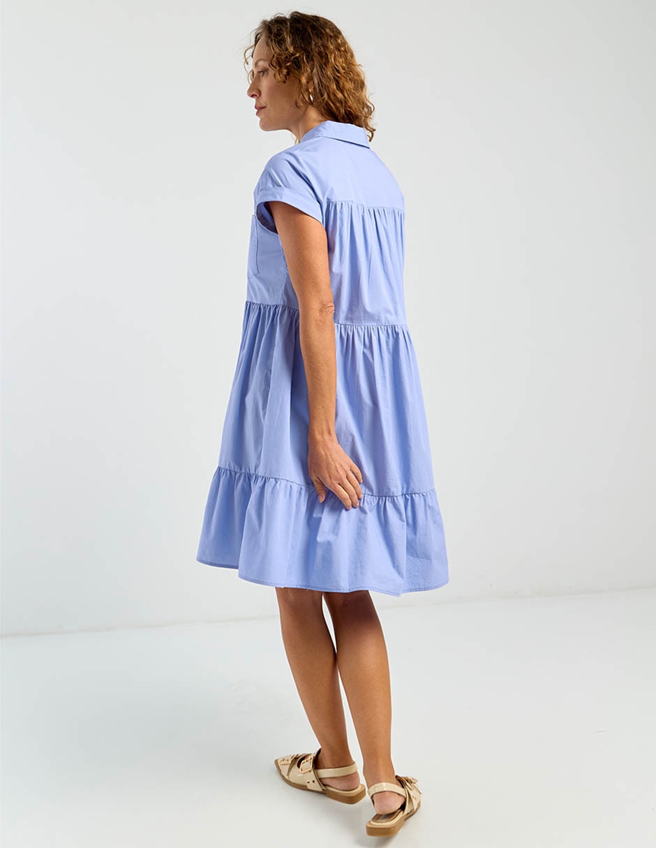 Vestido arriba rodilla casual para mujer 6