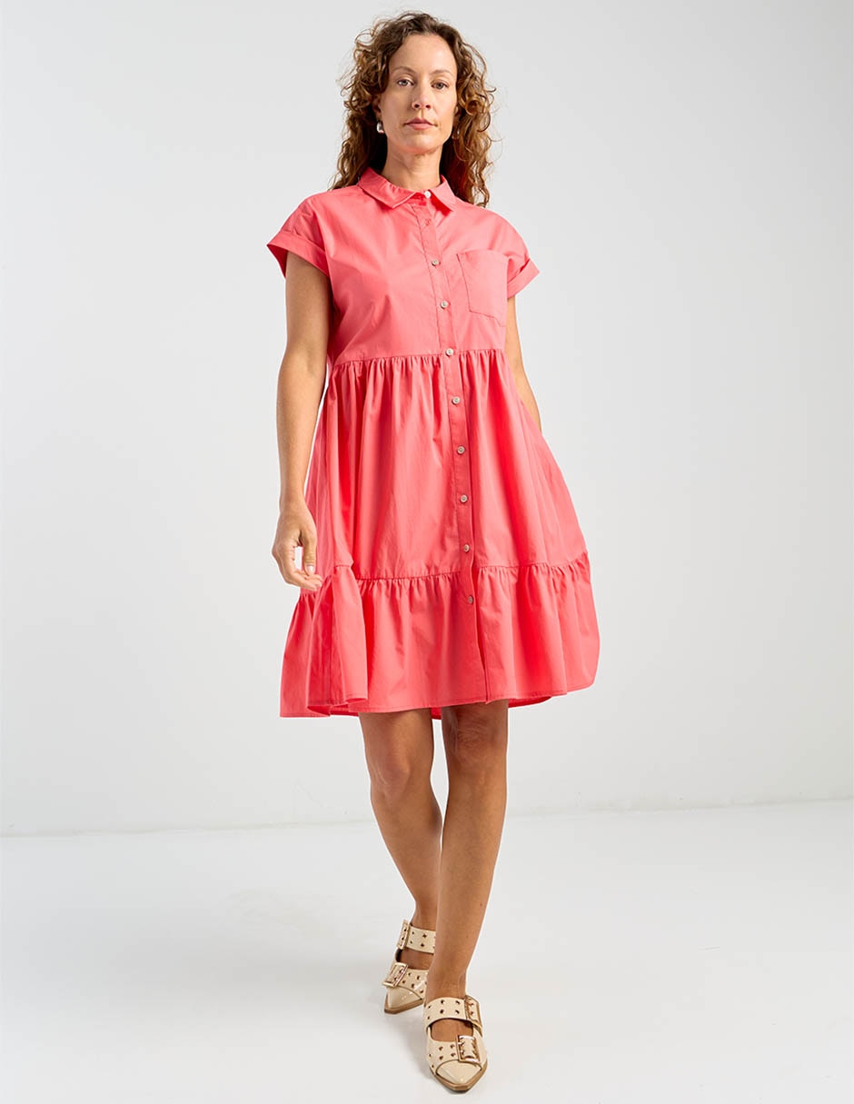 Vestido arriba rodilla casual para mujer 2