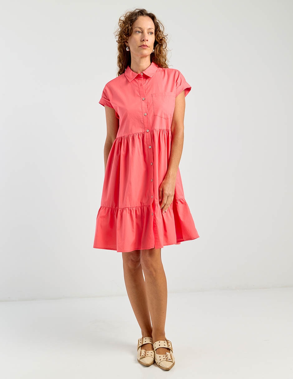 Vestido arriba rodilla casual para mujer 3