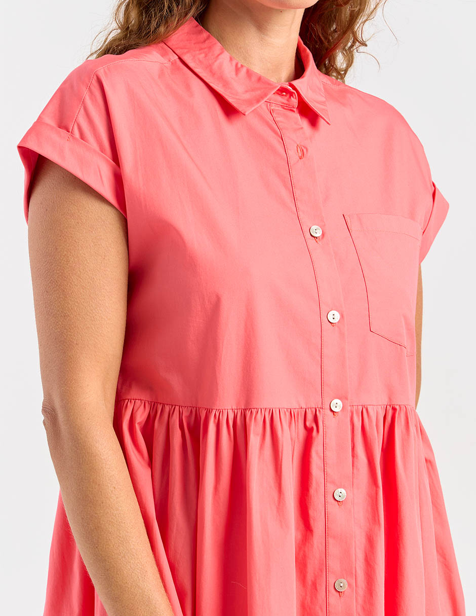 Vestido arriba rodilla casual para mujer 4