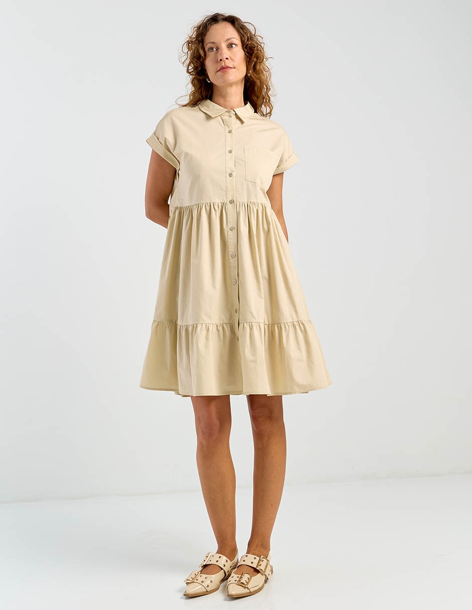 Vestido arriba rodilla casual para mujer 5