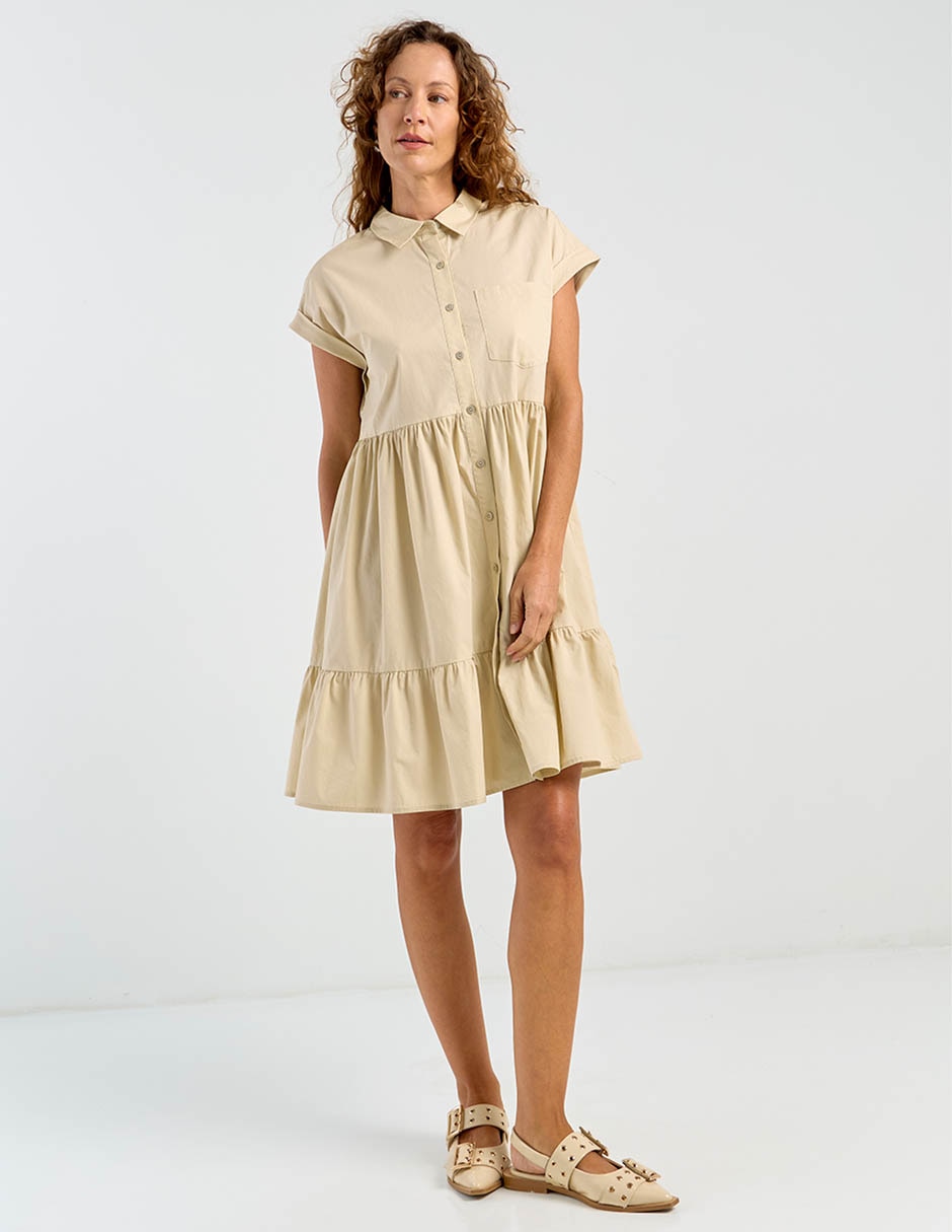 Vestido arriba rodilla casual para mujer 4