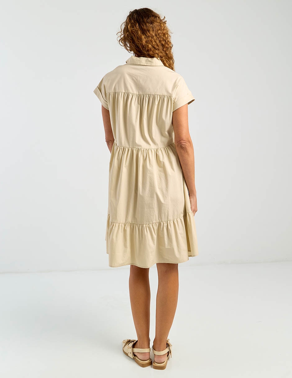 Vestido arriba rodilla casual para mujer 6