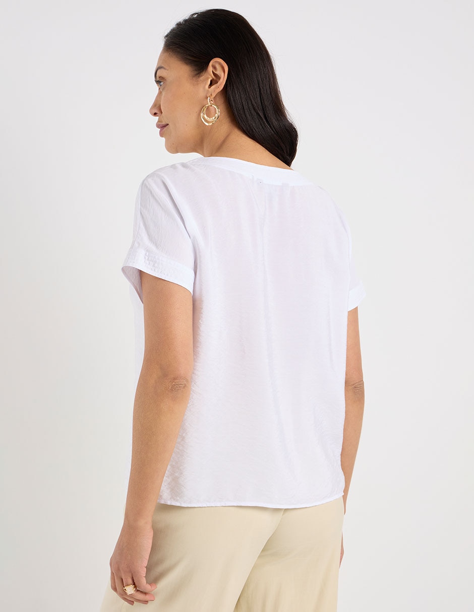 Blusa manga corta para mujer 6
