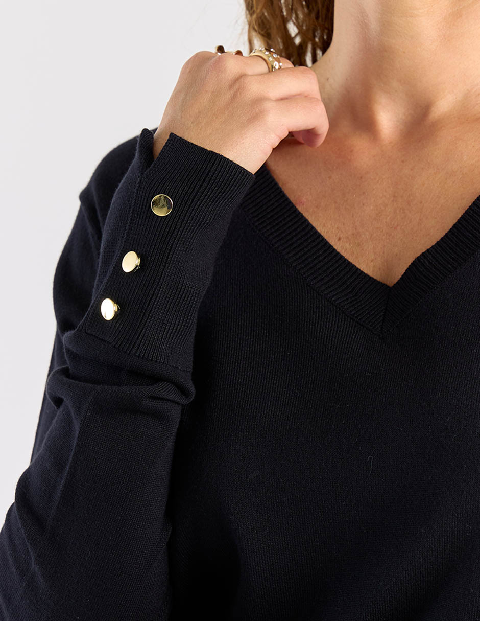 Suéter Lieb cuello V para mujer