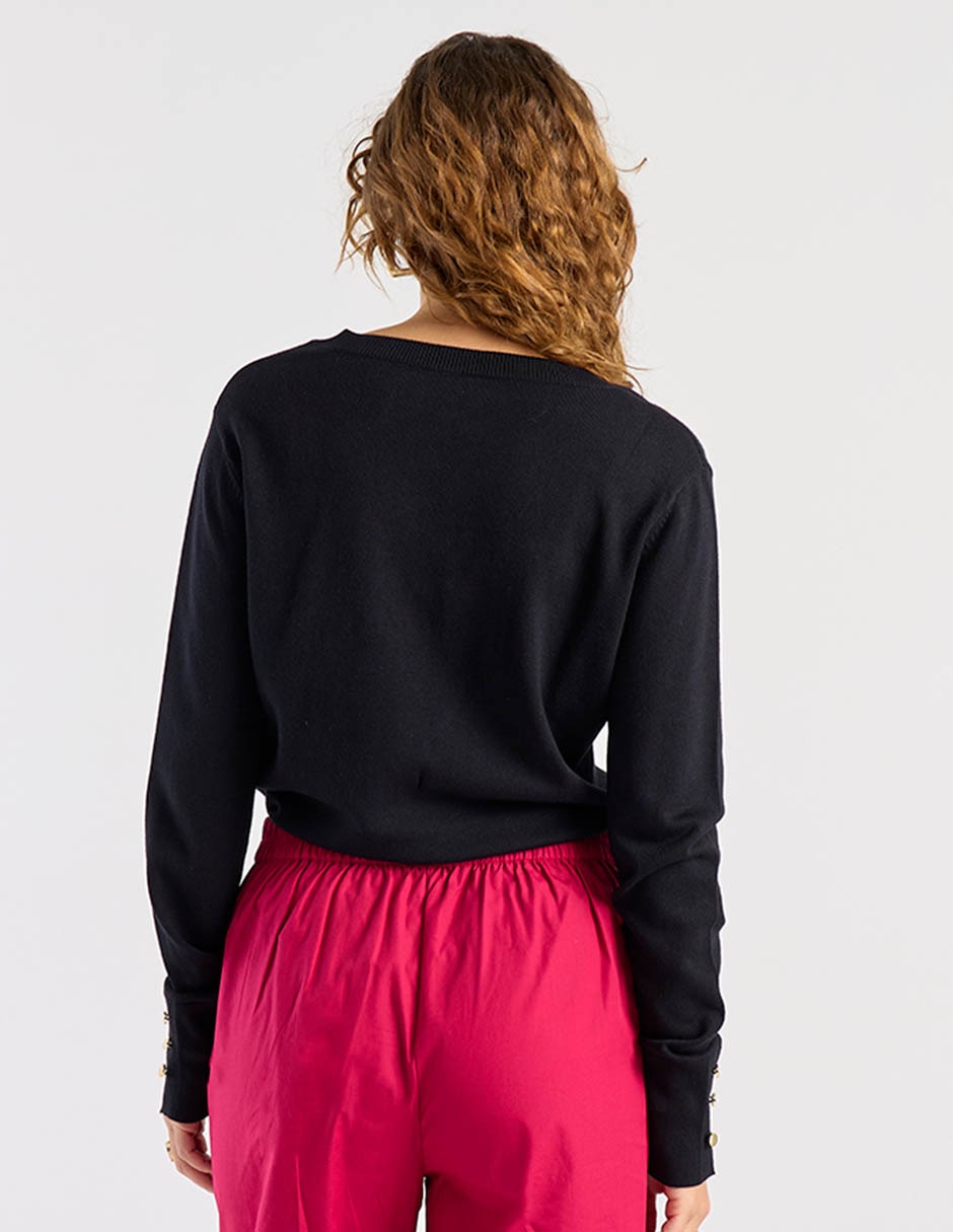 Suéter Lieb cuello V para mujer