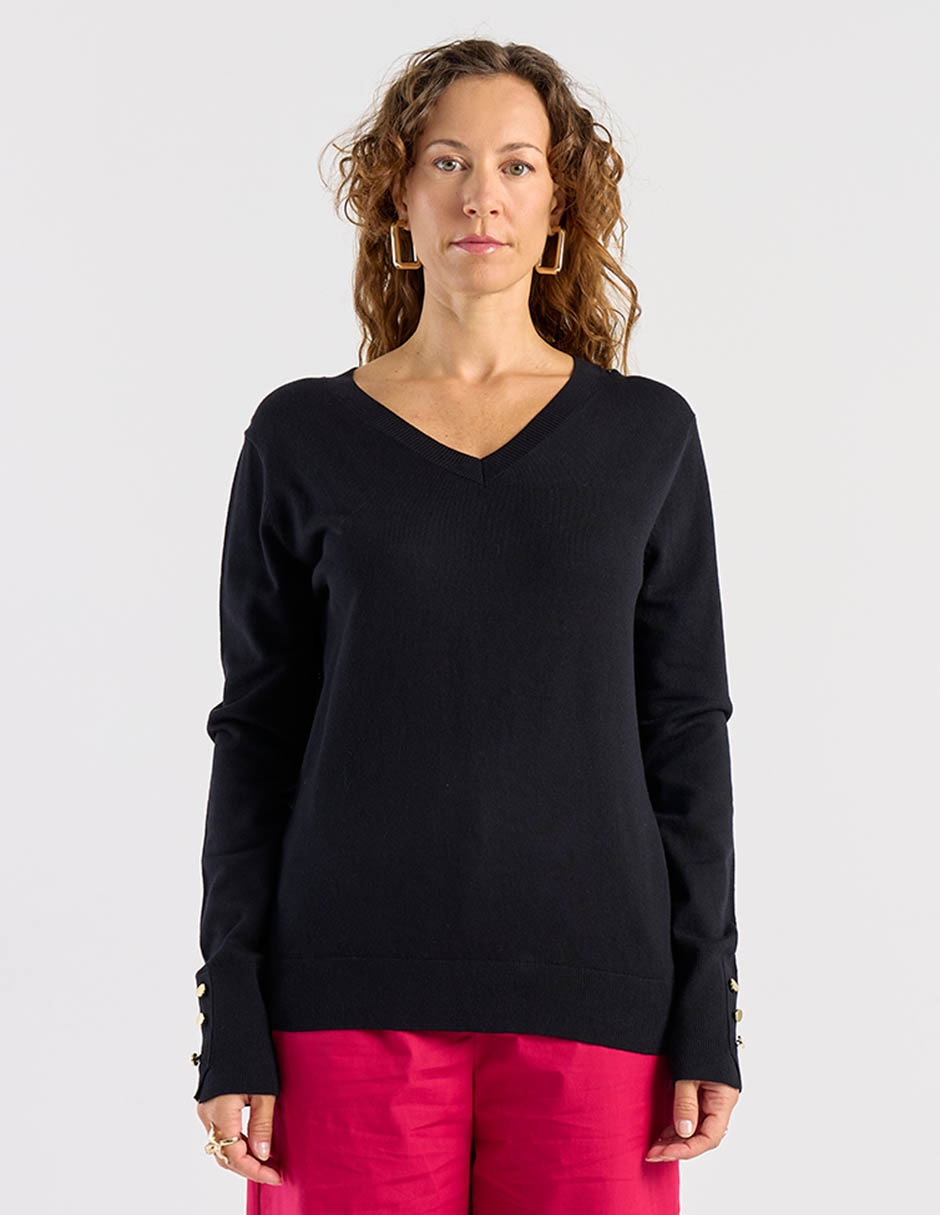 Suéter Lieb cuello V para mujer