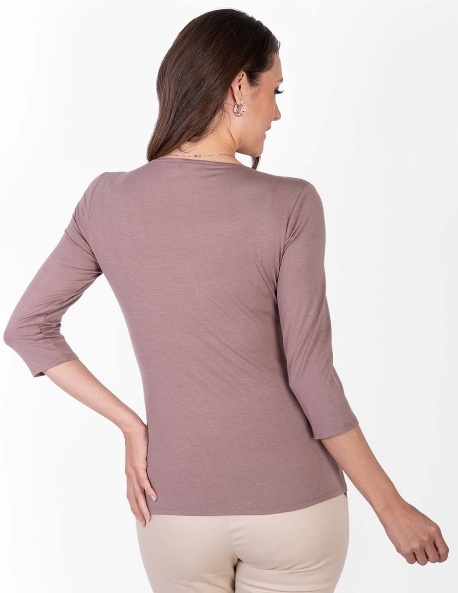 Blusa manga 3/4 para mujer 7