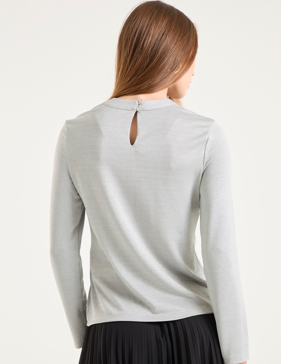 Suéter cuello redondo para mujer 2
