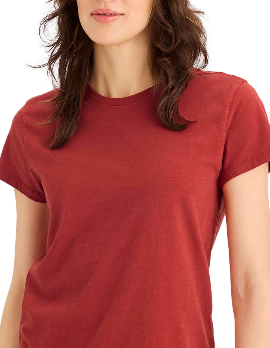 Playera manga corta Dockers cuello redondo para mujer