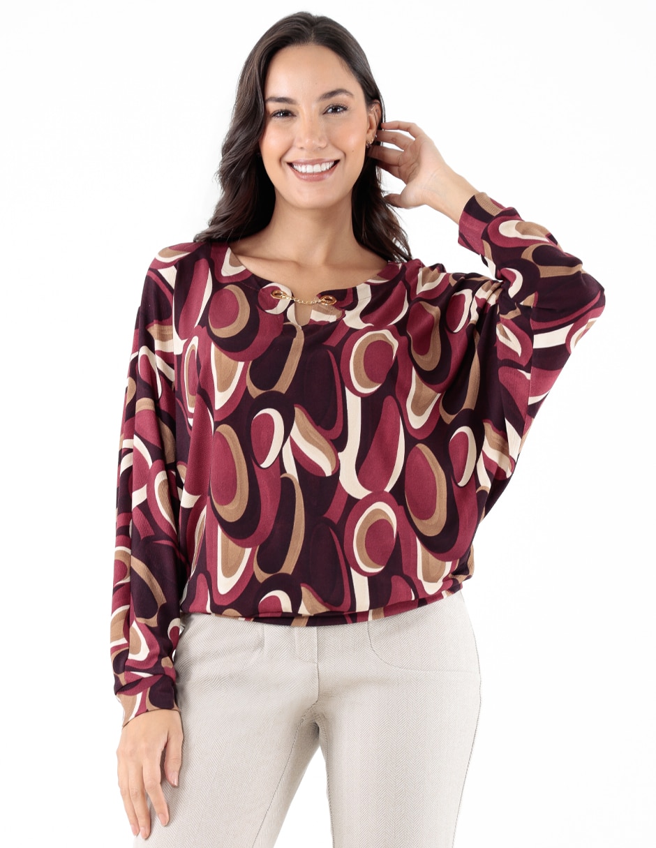 Blusa Trinity manga 3/4 para mujer