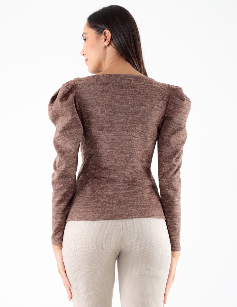 Blusa Trinity manga larga para mujer