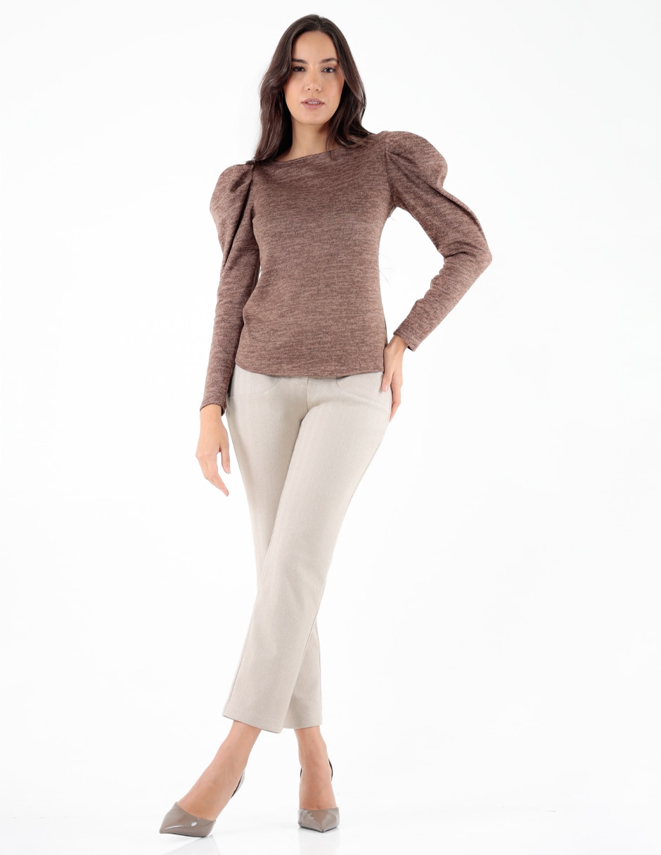 Blusa Trinity manga larga para mujer